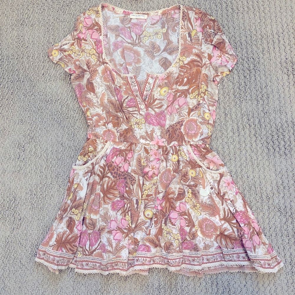 Spell Jungle Play Dress L 🦁